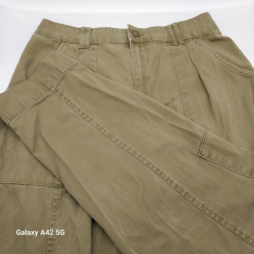 Knox Rose Womens Olive Green‎ Cargo Utility Pants Elastic Back Size M Stretch